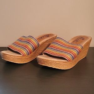 90s Rainbow Sandals